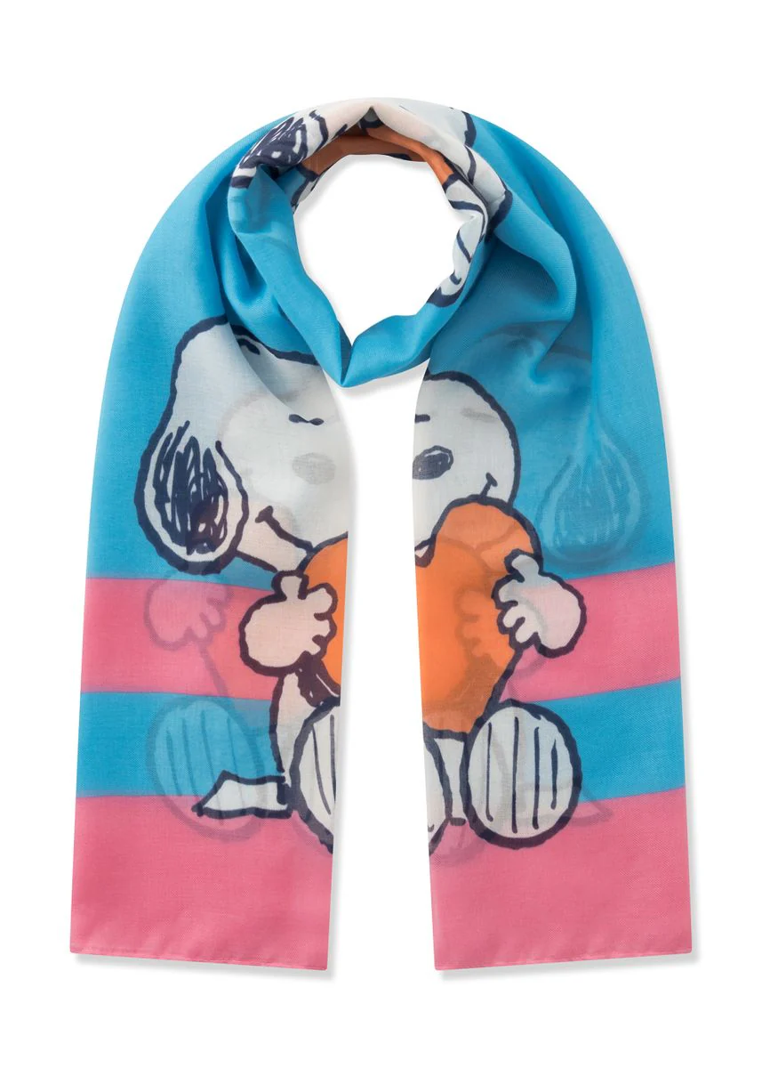 PRINTED SCARF RECYCLED POLYESTER SN
