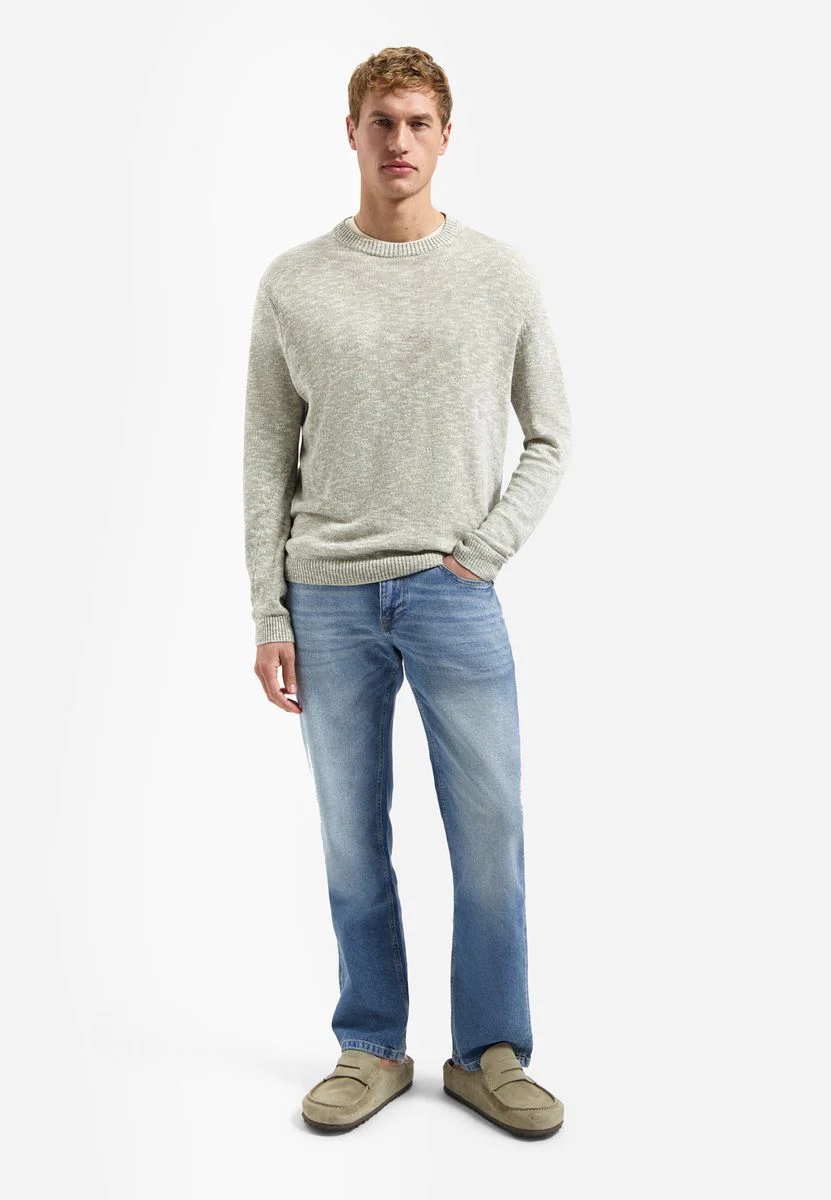 Pullover Crewneck Melange With Linen - Image 3