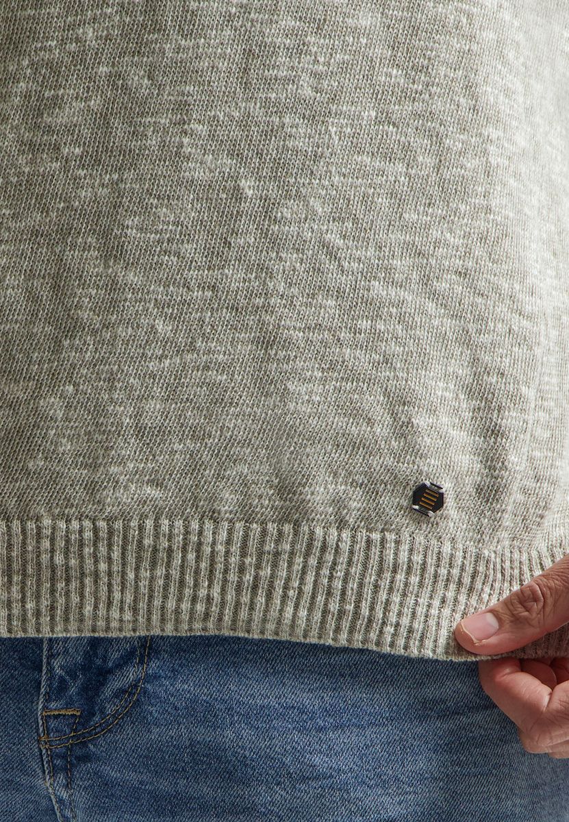 Pullover Crewneck Melange With Linen - Image 7