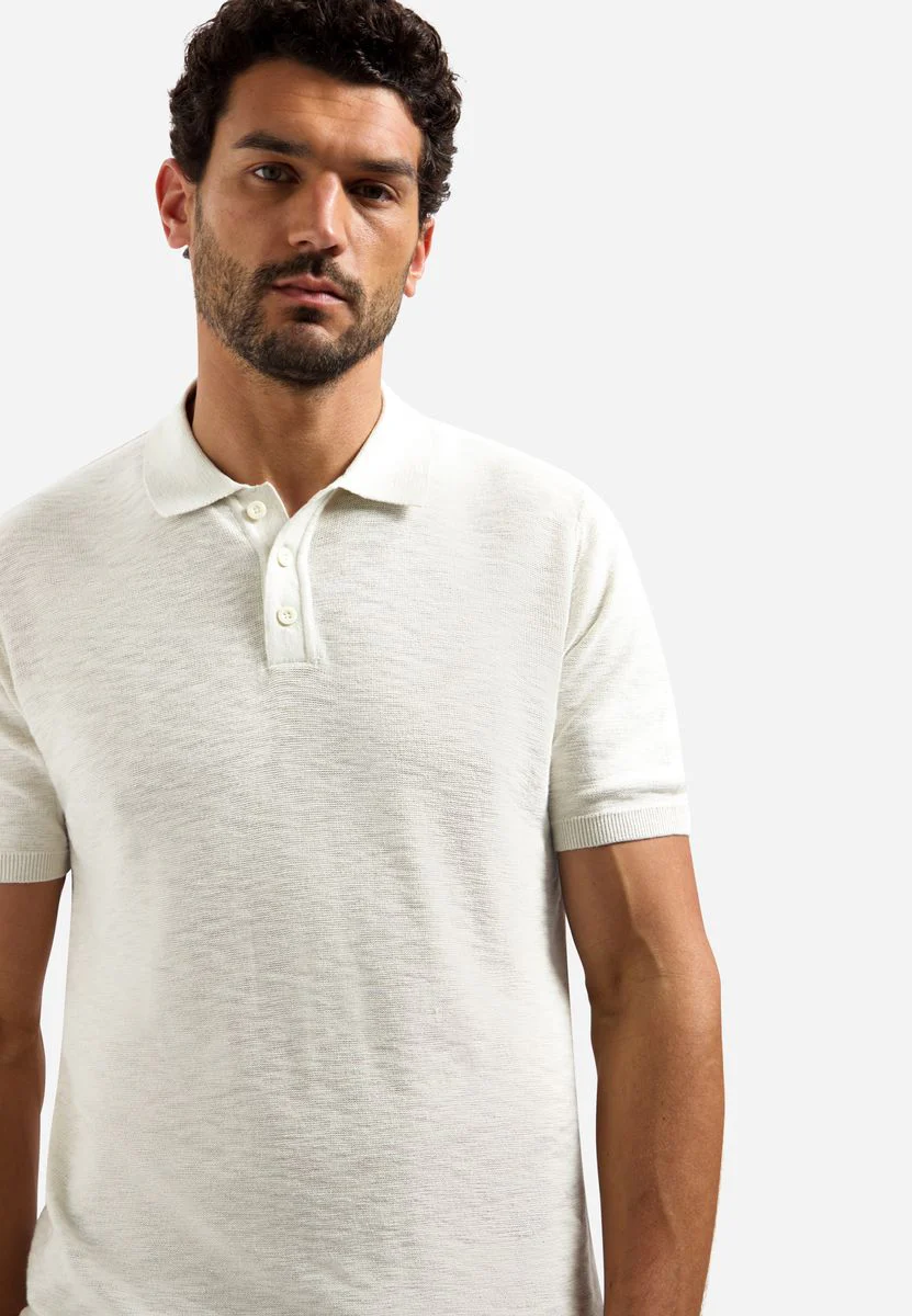 Pullover Short Sleeve Polo Slub - Image 4