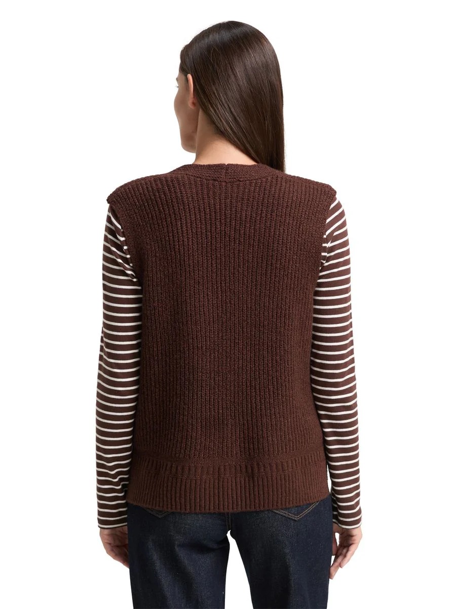 knit v-neck vest - Image 4