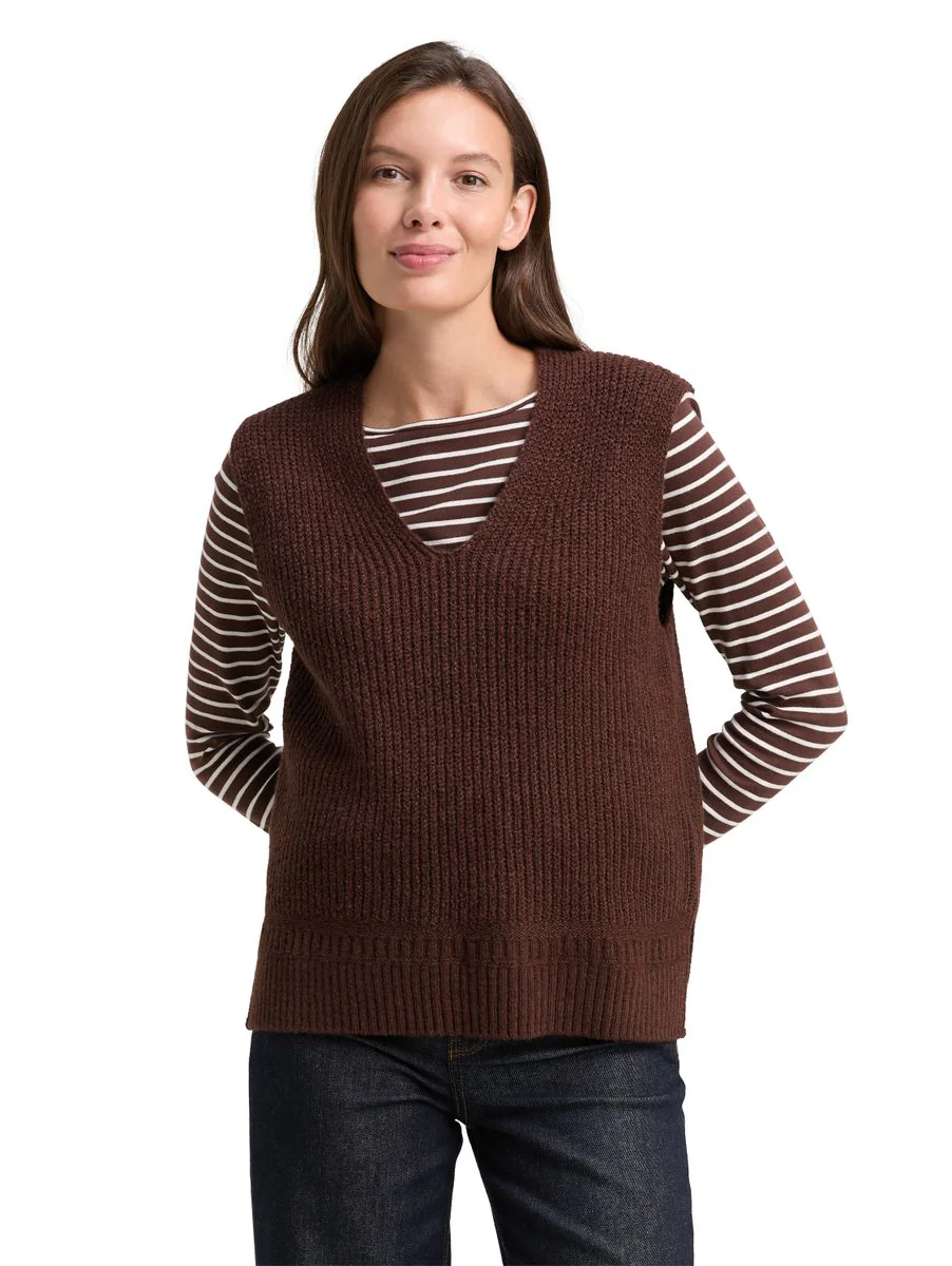 knit v-neck vest - Image 5