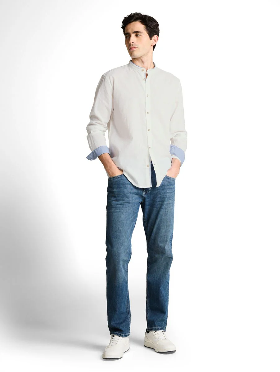 Regular Fit Hemd mit Leinenanteil - Image 3