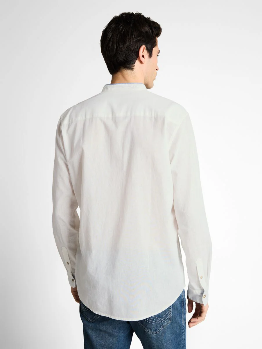 Regular Fit Hemd mit Leinenanteil - Image 4