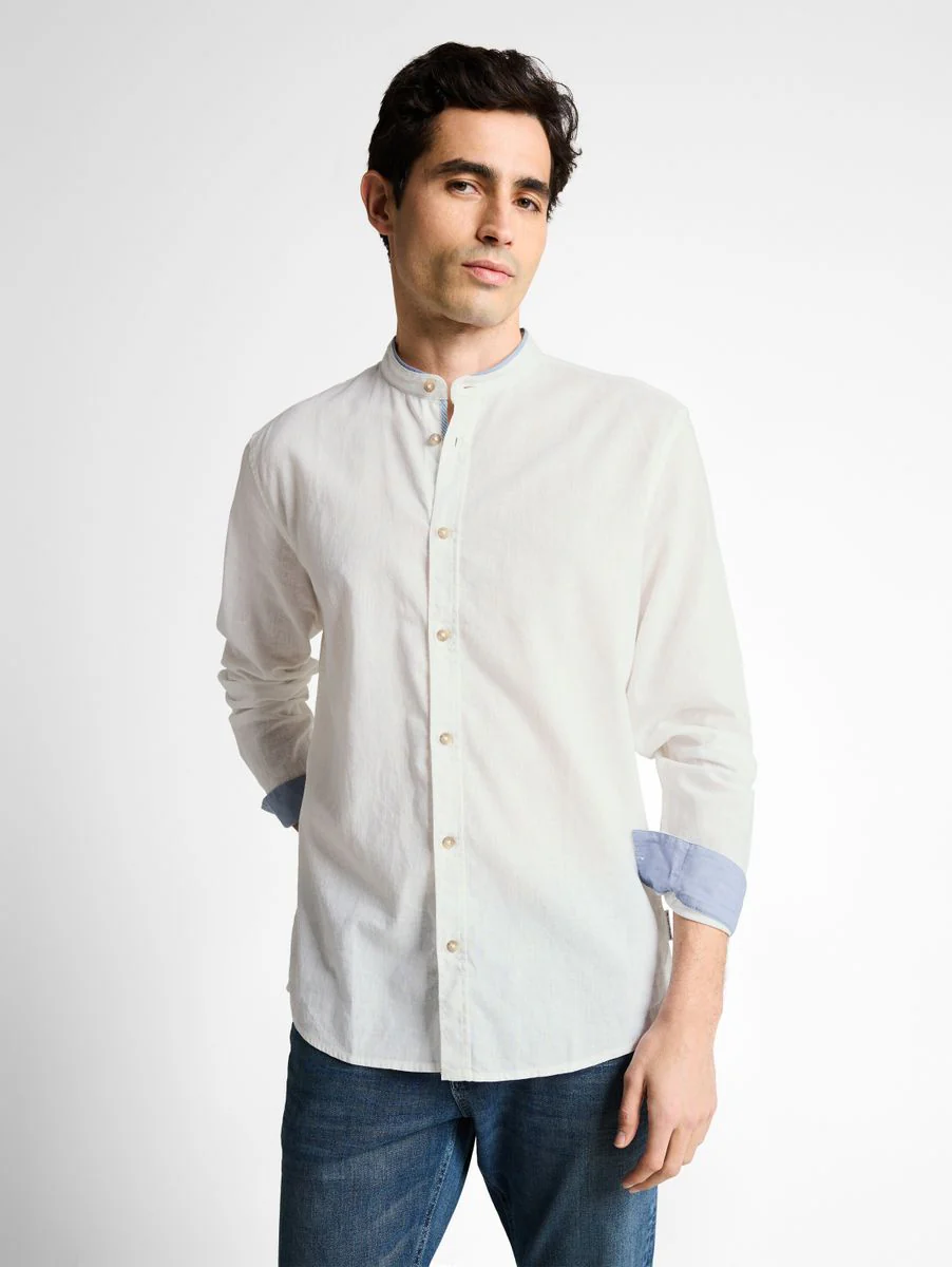 Regular Fit Hemd mit Leinenanteil - Image 5