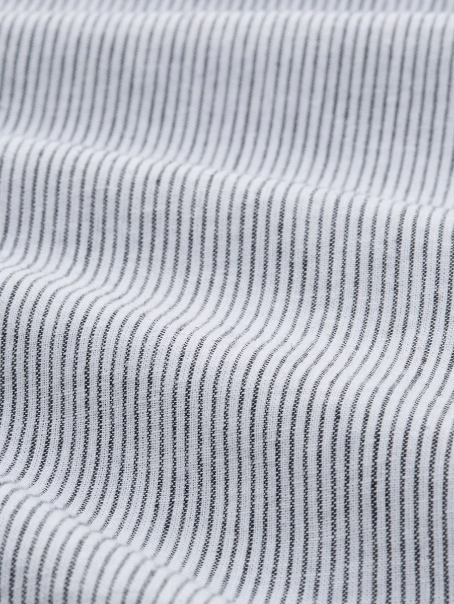 Regular Fit Kurzarmhemd mit Leinenanteil - Image 2