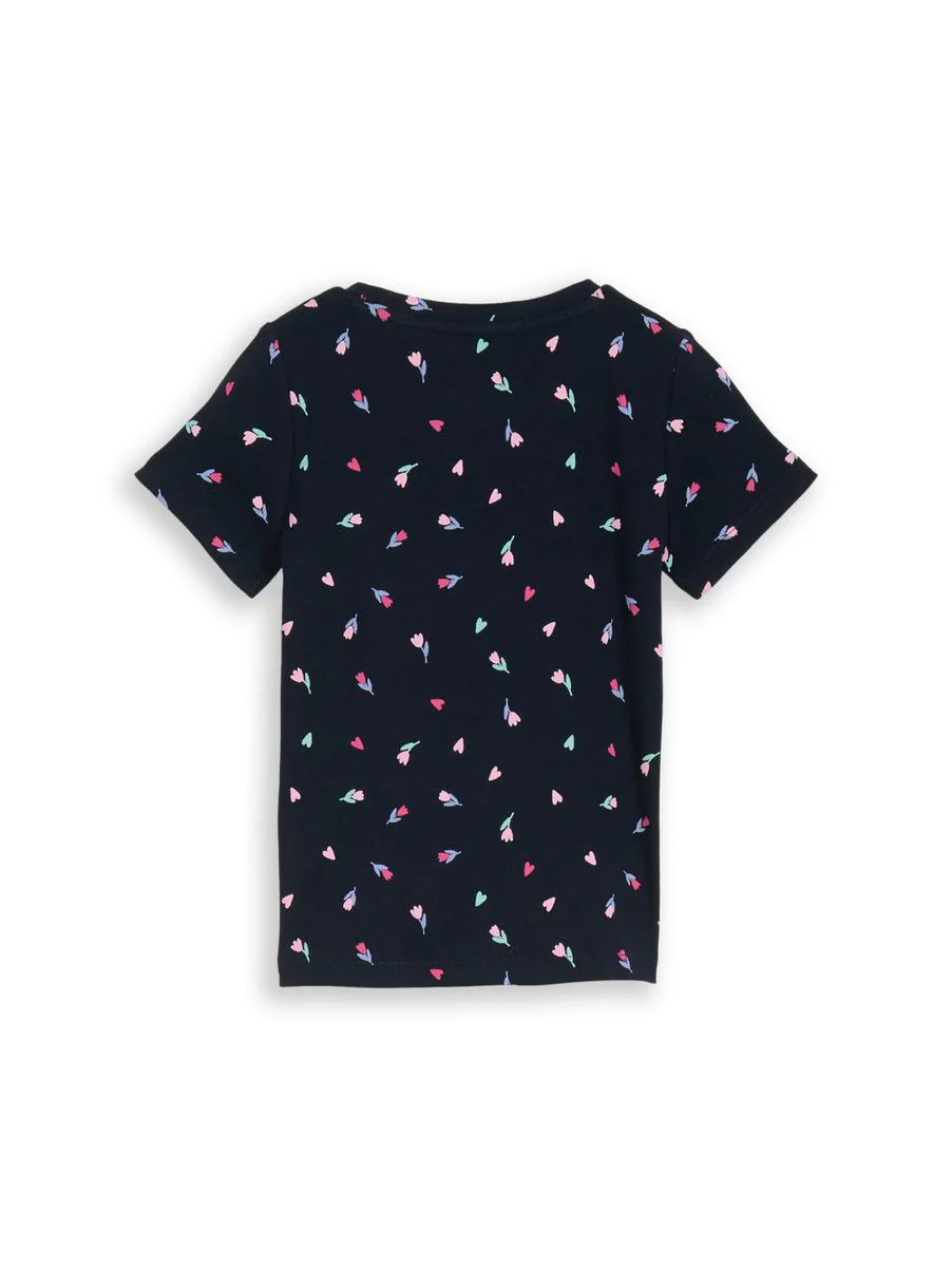 all over printed rib t-shirt - Image 2