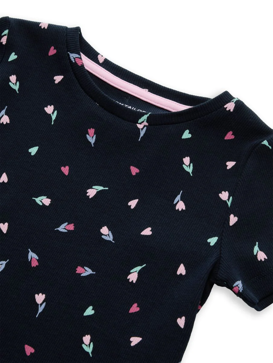 all over printed rib t-shirt - Image 3