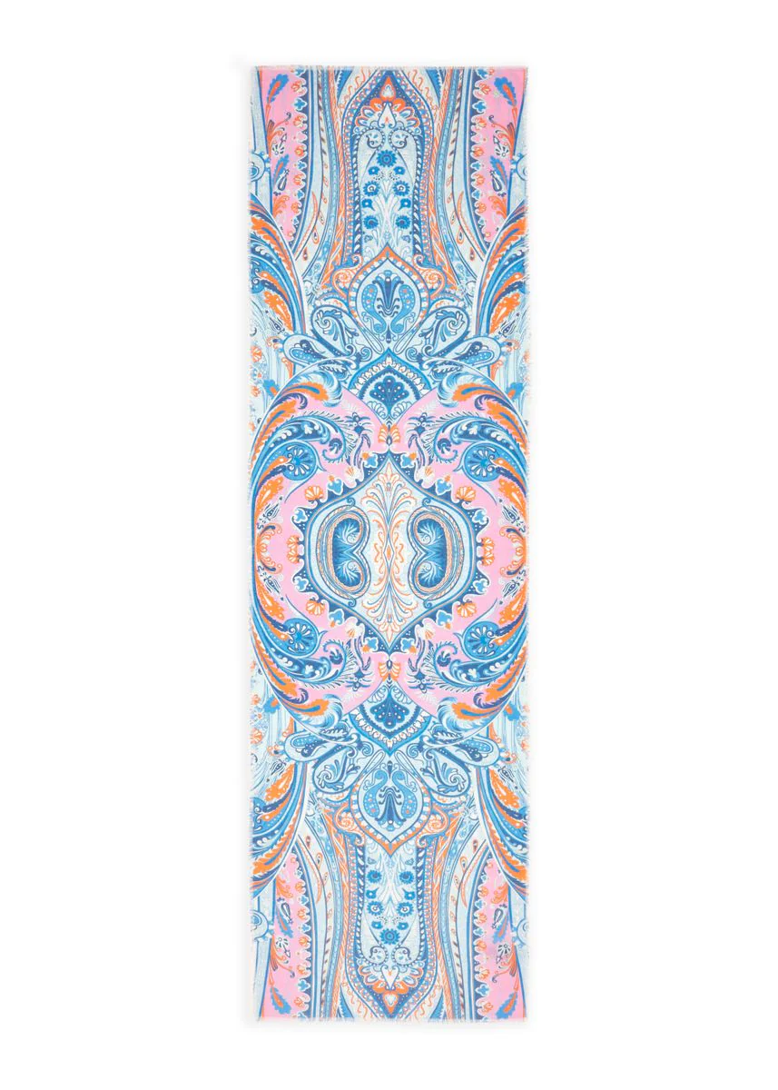 Schal aus Baumwolle  mit Paisley-Muster - Image 2
