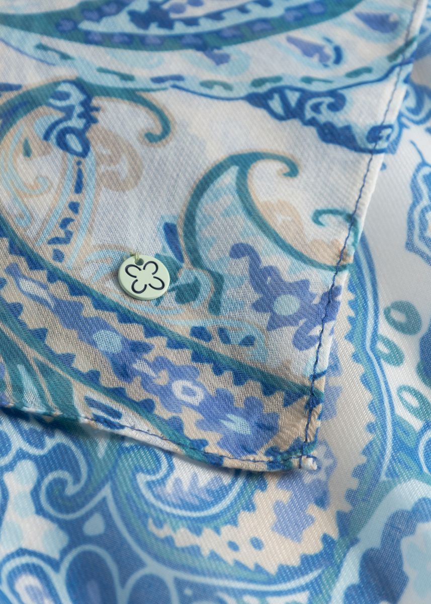 Schal aus recyelter Polyesterware mit gedrucktem Paisleymuster - Image 3