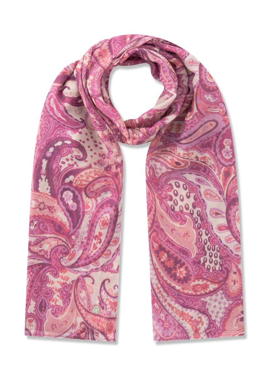 Schal aus recyelter Polyesterware mit gedrucktem Paisleymuster - Image 4