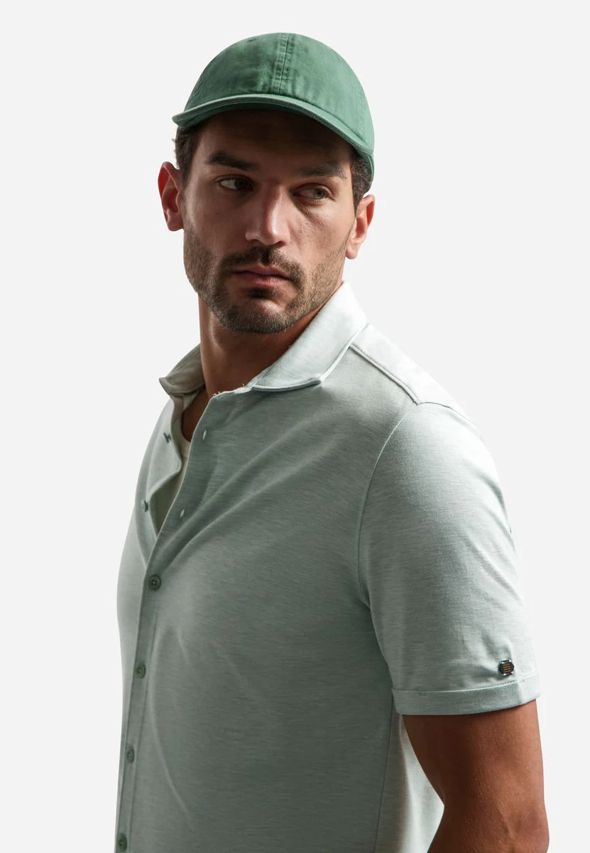 Shirt Short Sleeve Melange Jersey - Image 4