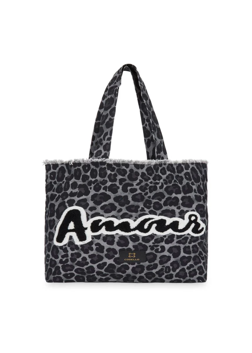 SHOPPER COTTON AMOUR grau-35X50CM - Image 4