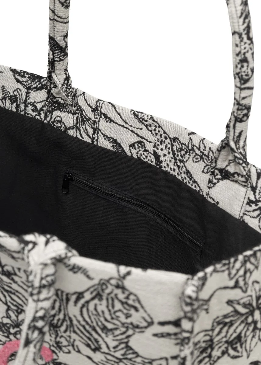 SHOPPER POLYESTER JUNGLE OMG schwar - Image 2