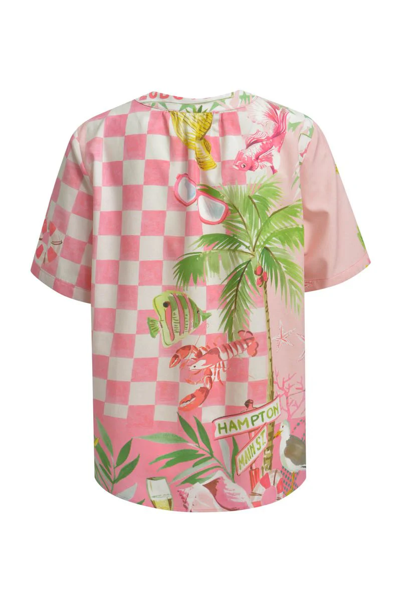 SHORT SLV V-NECK BLOUSE - Image 2