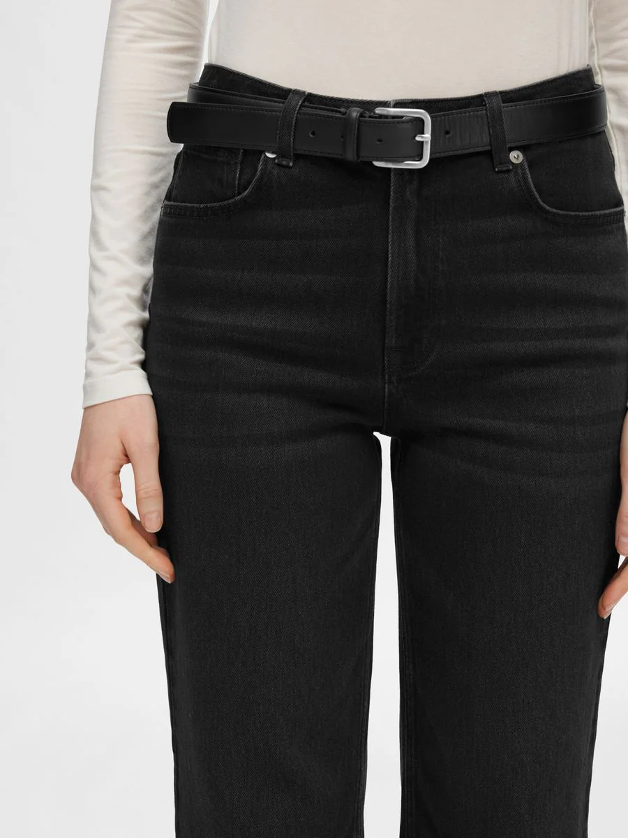 SLFALICE HW WIDE LONG BLACK JEANS NOOS - Image 5
