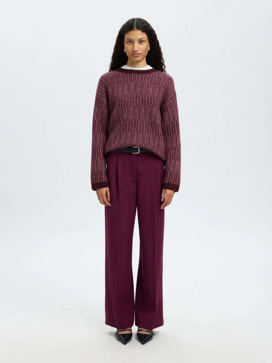 SLFALVA LS KNIT STRIPE O-NECK - Image 4