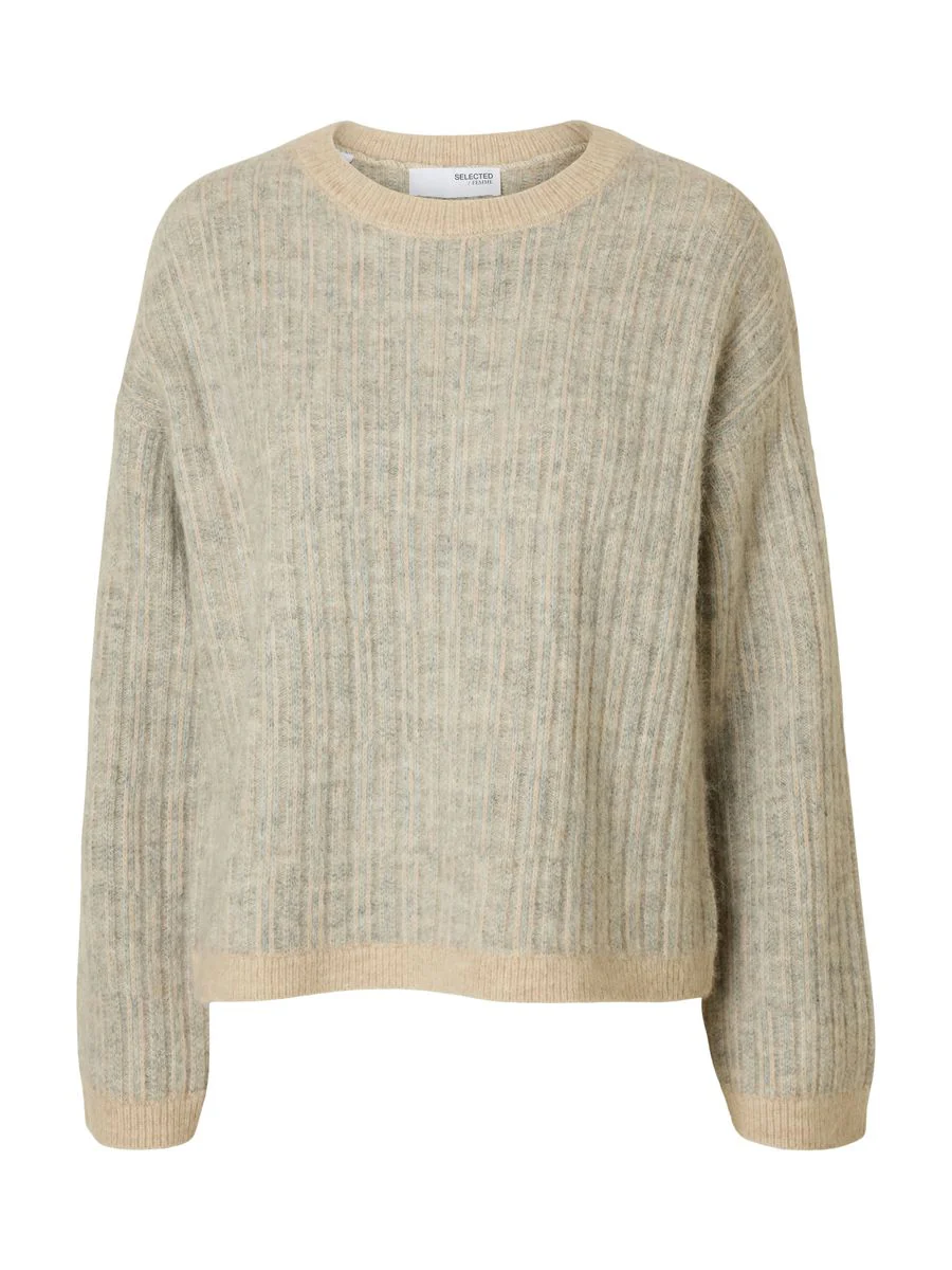 SLFALVA LS KNIT STRIPE O-NECK - Image 7