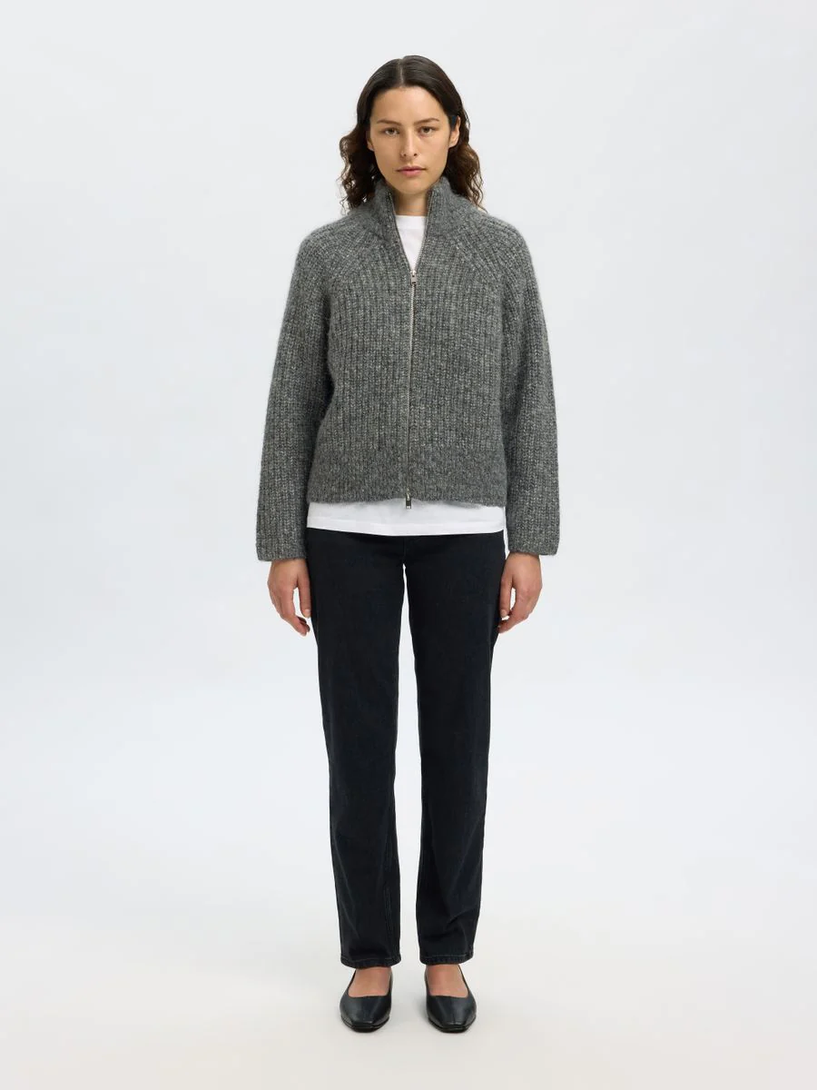 SLFANJULI LS KNIT ZIP CARDIGAN - Image 3