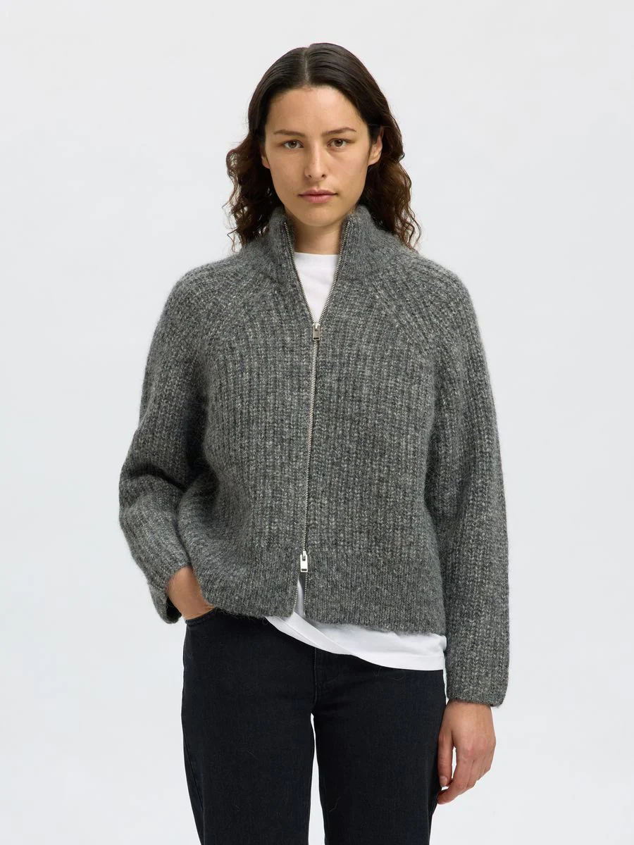 SLFANJULI LS KNIT ZIP CARDIGAN - Image 5