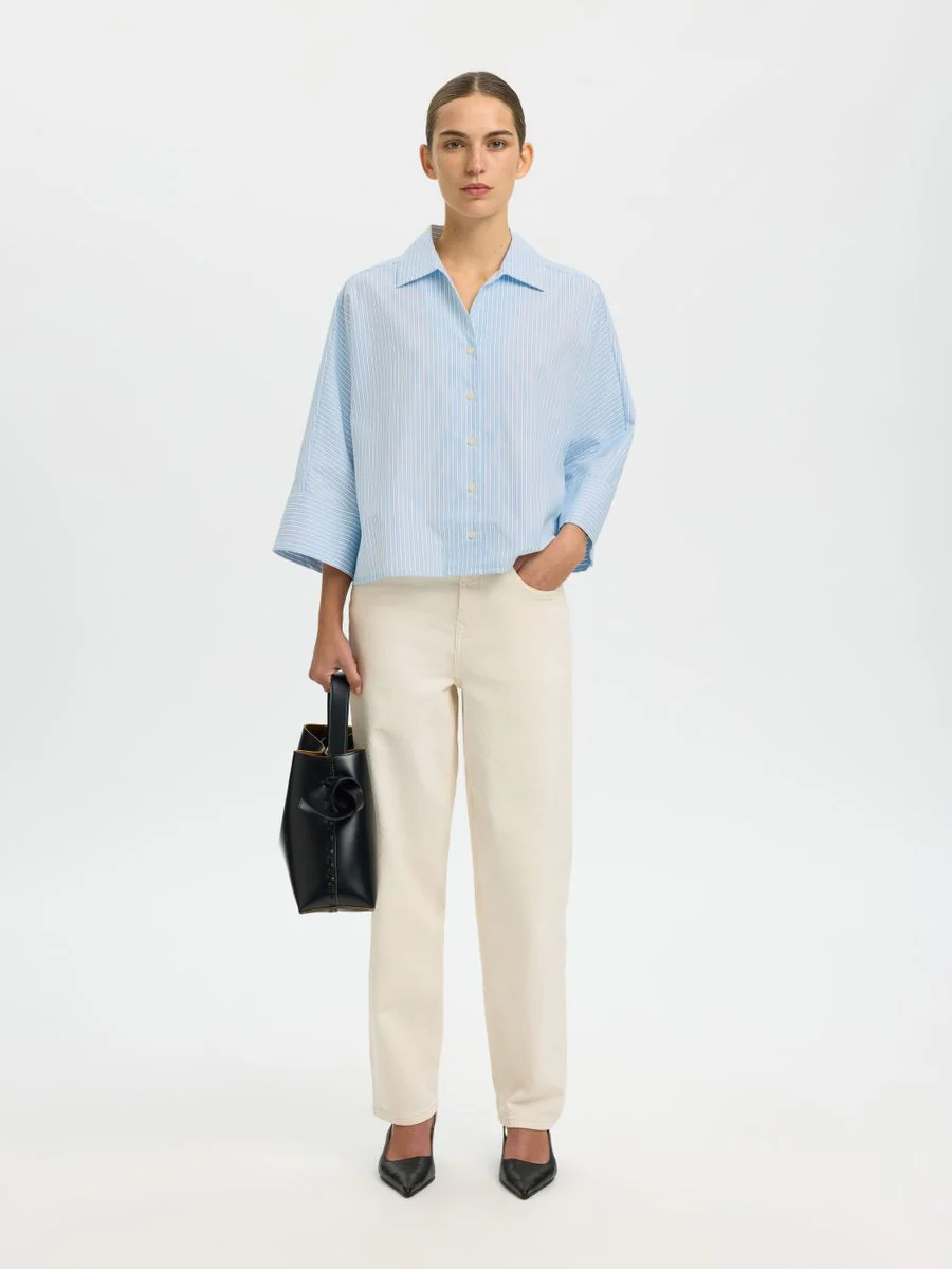SLFESTER OVERSIZE 3/4 SHIRT B - Image 6