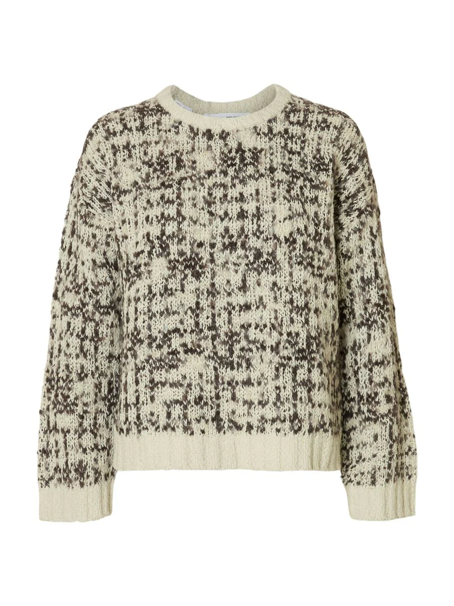 SLFLINDSAY LS KNIT O-NECK