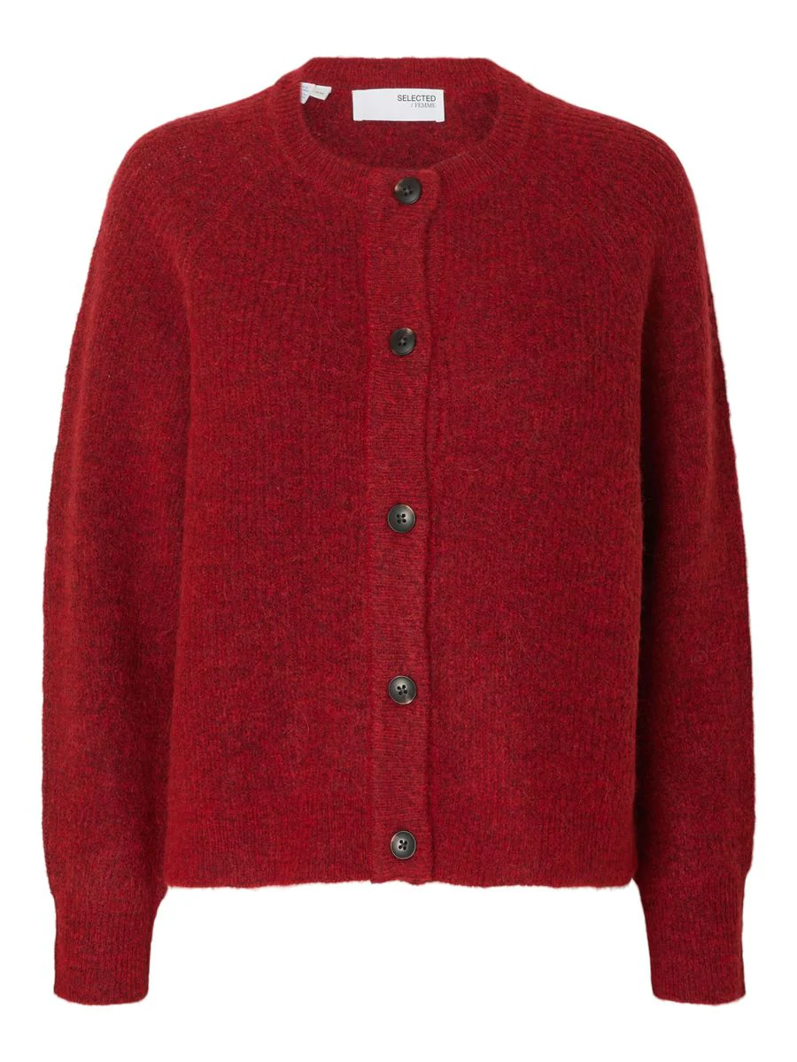 SLFLULU LS KNIT SHORT CARDIGAN NOOS - Image 3