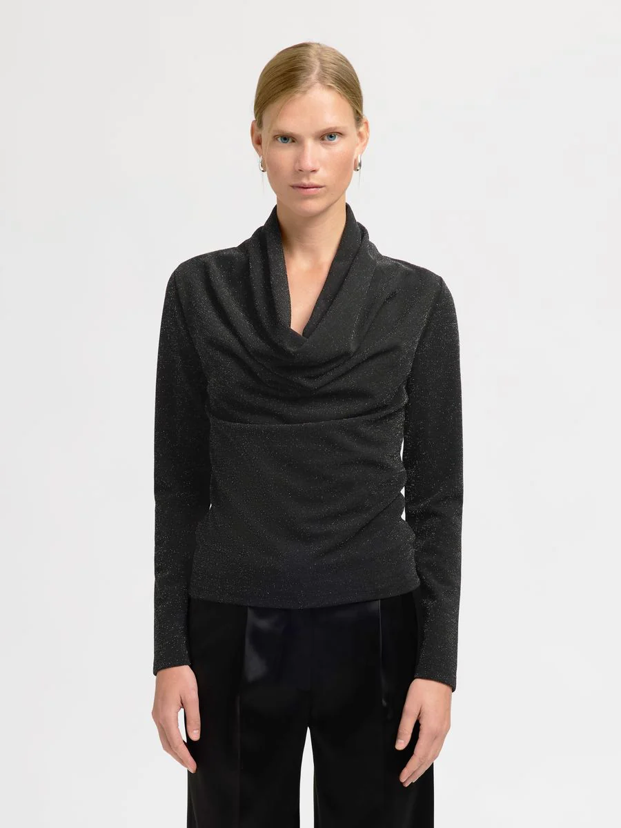 SLFSANDRA LS COWL NECK TOP - Image 2