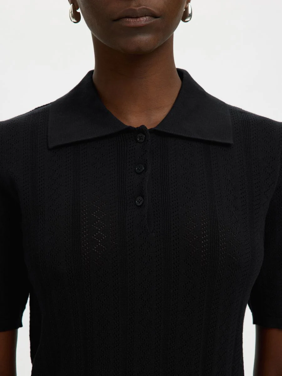 SLFTOLEDO STRUCTURE 2/4 KNIT POLO N - Image 5