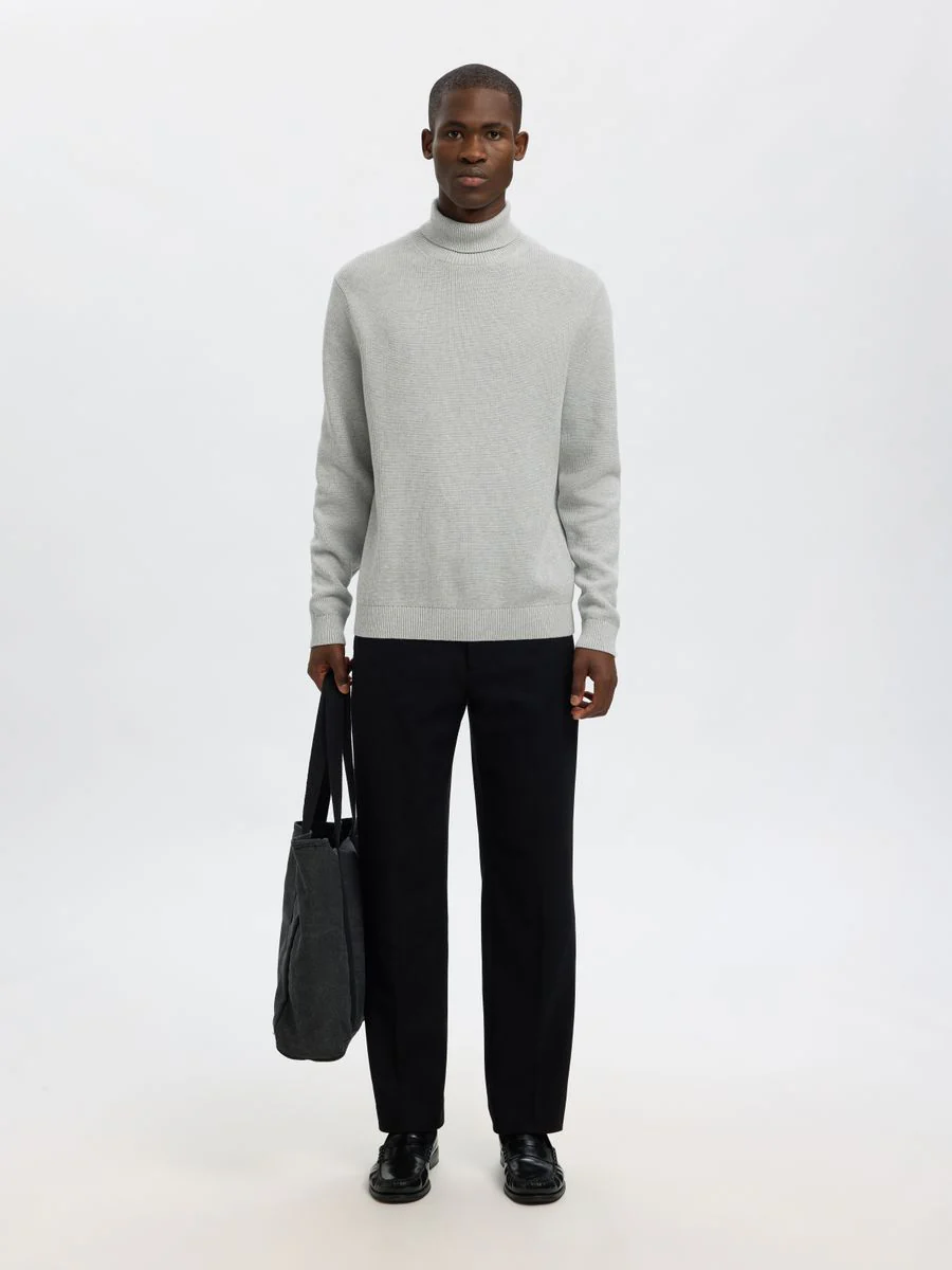 SLHDANE LS KNIT STRUCTURE ROLL NECK - Image 4