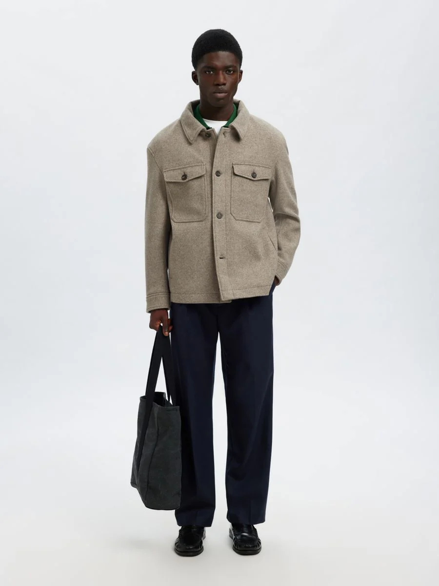 SLHMITCH WOOL BLEND SHACKET NOOS - Image 5