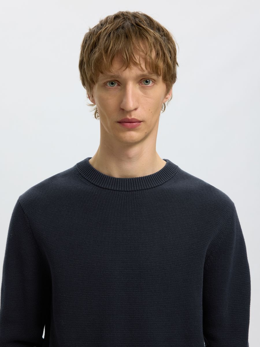 SLMDANE LS KNIT STRUCTURE CREW NECK - Image 6