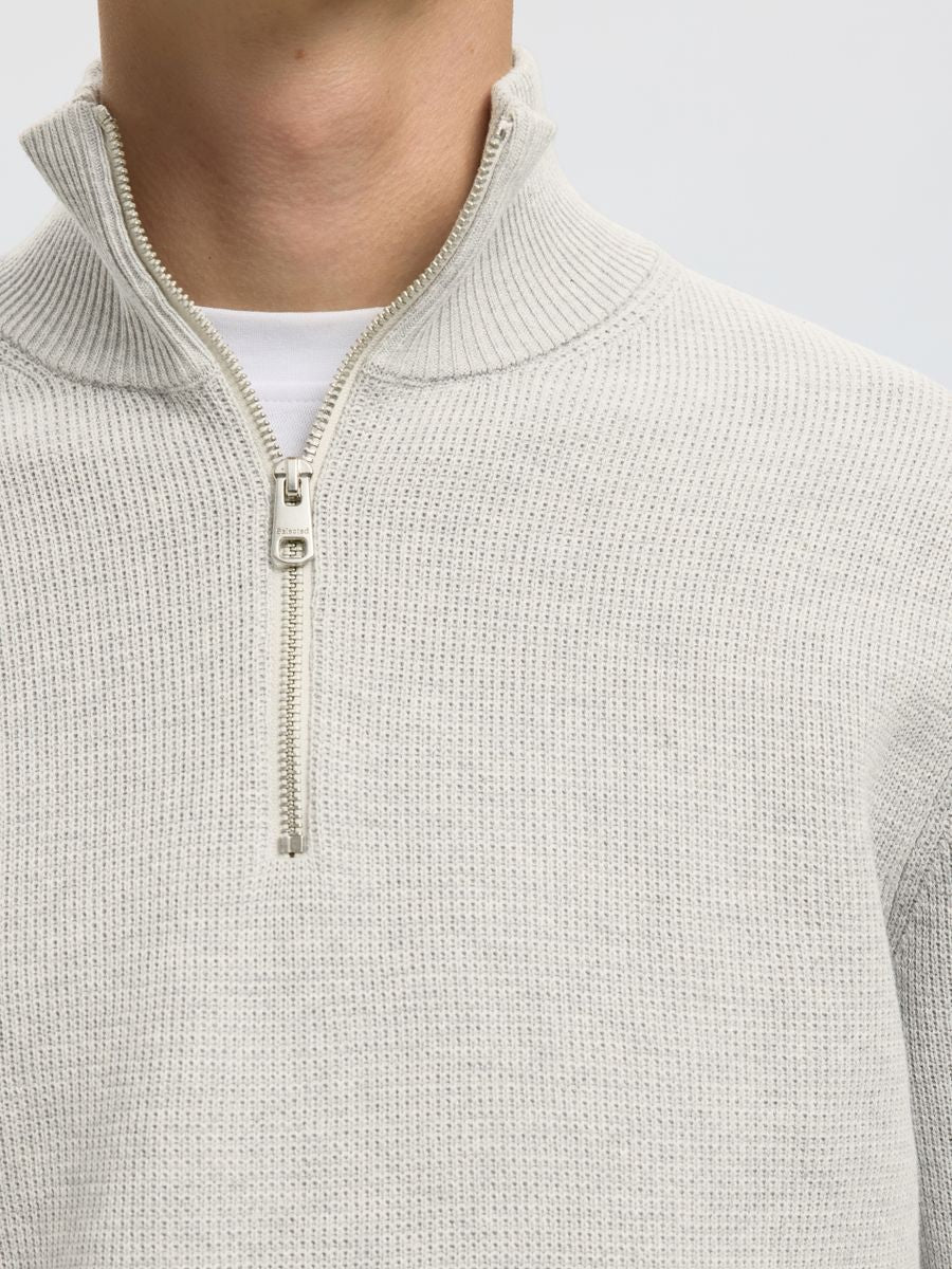 SLMDANE LS KNIT STRUCTURE HALF ZIP - Image 5
