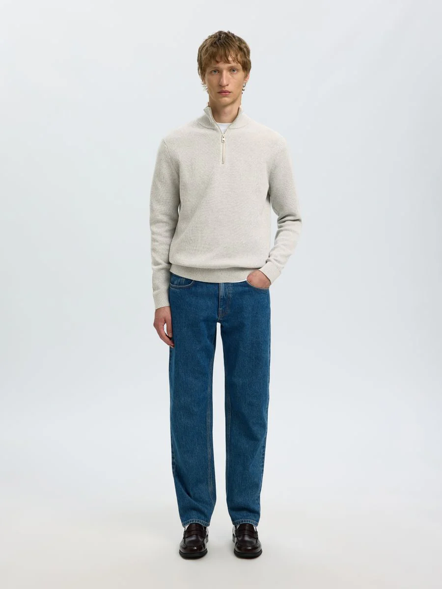 SLMDANE LS KNIT STRUCTURE HALF ZIP - Image 6
