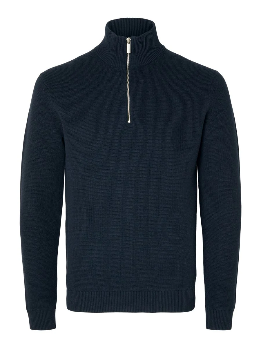 SLMDANE LS KNIT STRUCTURE HALF ZIP - Image 7