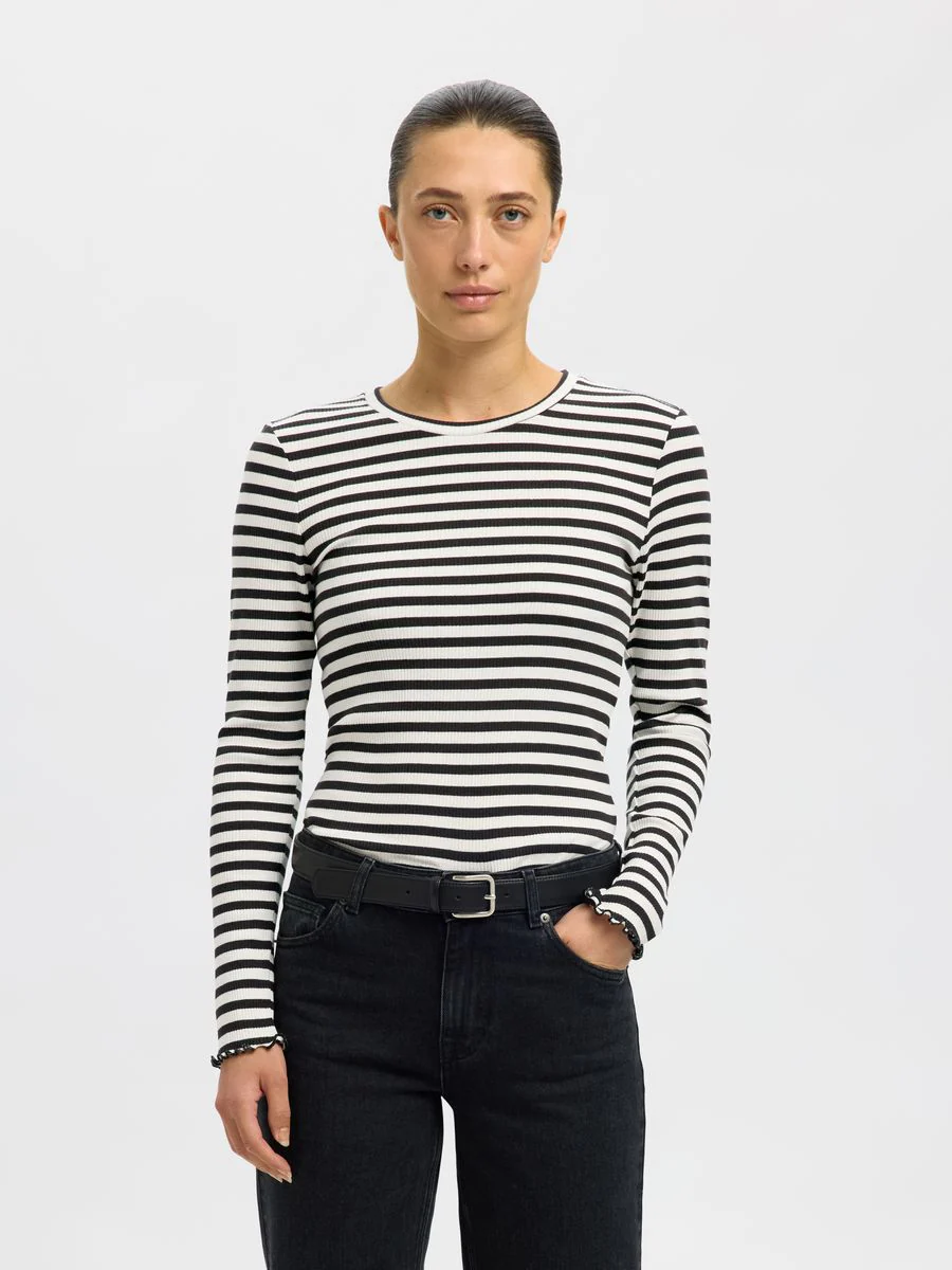 SLWANNA LS CREW NECK TEE STR NOOS - Image 2