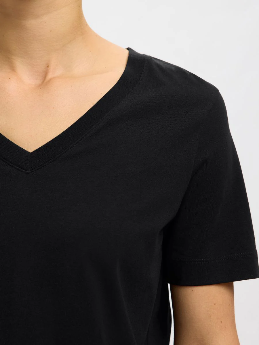 SLWESSENTIAL SS V-NECK TEE NOOS - Image 4