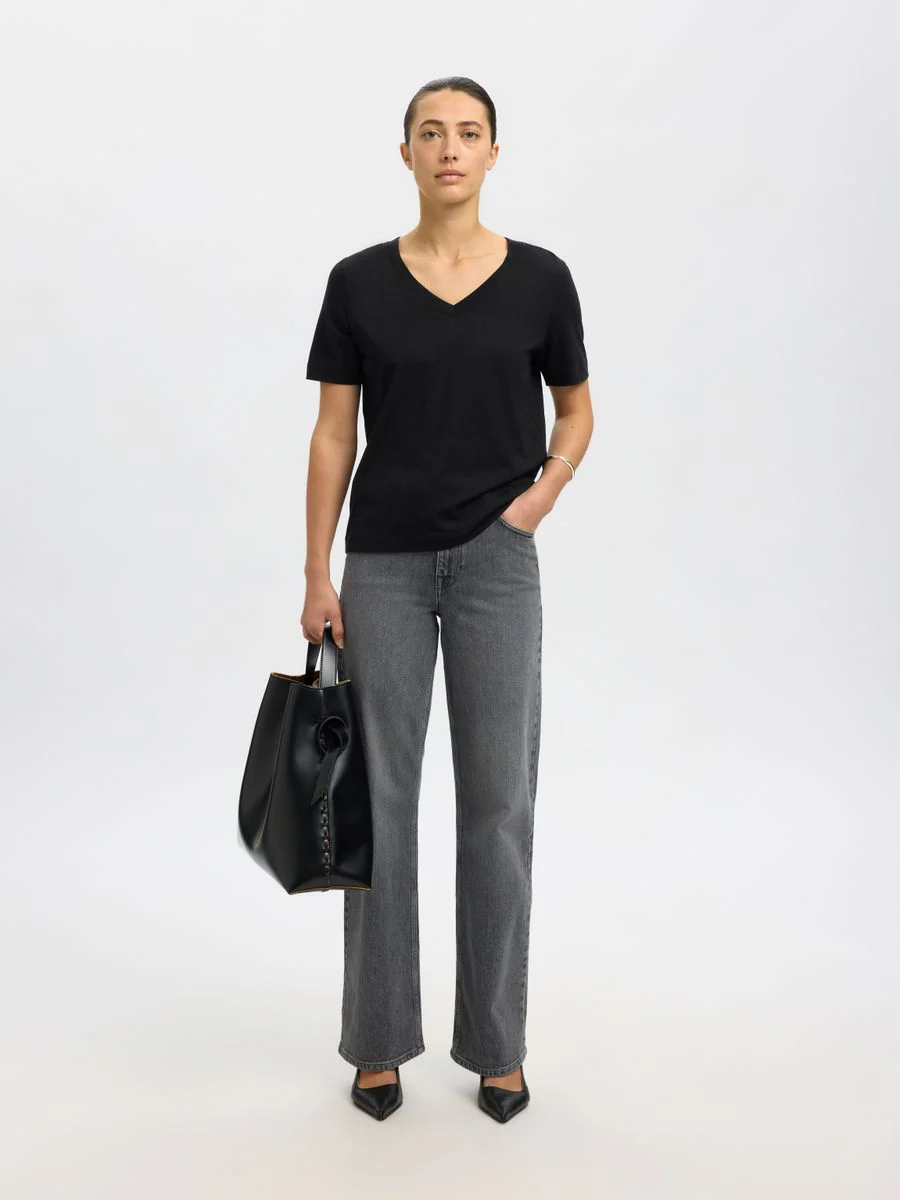 SLWESSENTIAL SS V-NECK TEE NOOS - Image 5