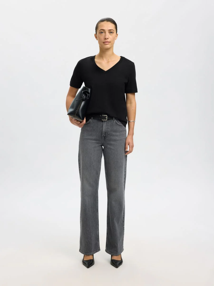 SLWESSENTIAL SS V-NECK TEE NOOS - Image 6