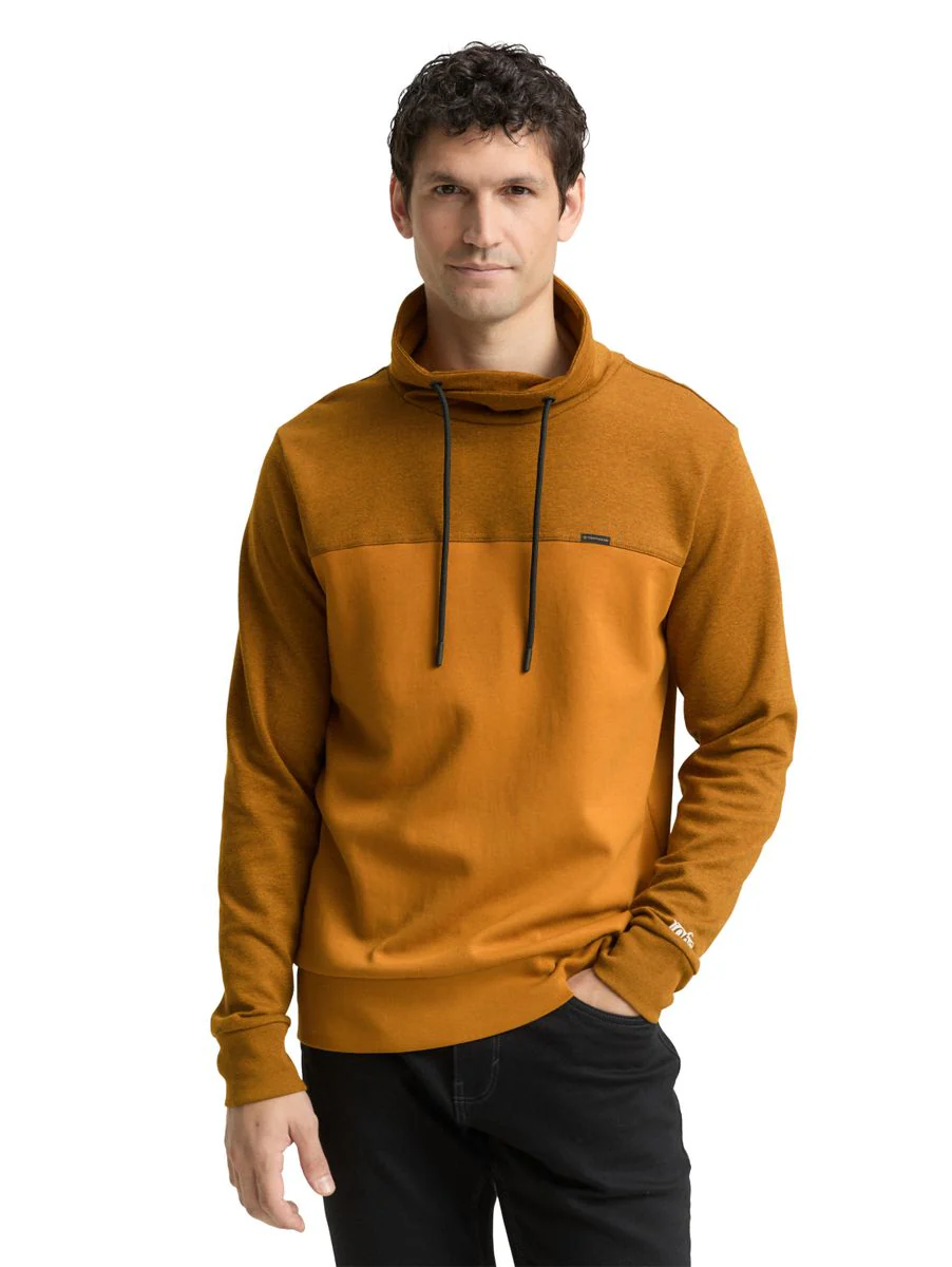Snood Sweatshirt mit Struktur-Mix - Image 6