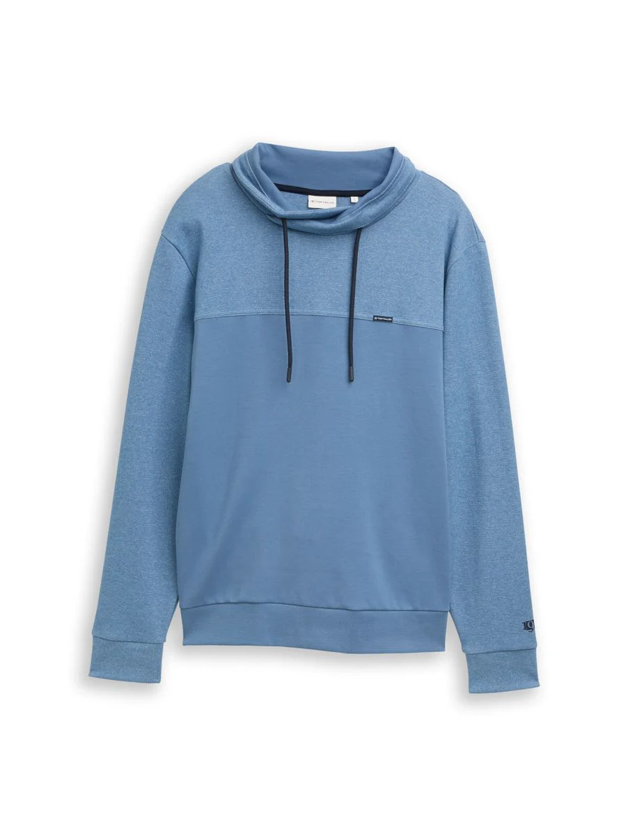 Snood Sweatshirt mit Struktur-Mix - Image 7
