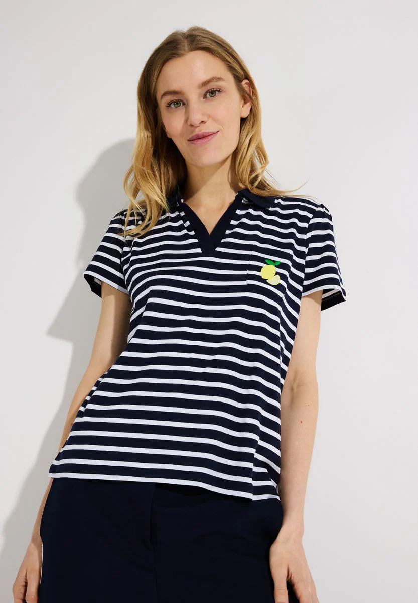 Streifen-Polo mit Zitrone - Image 3