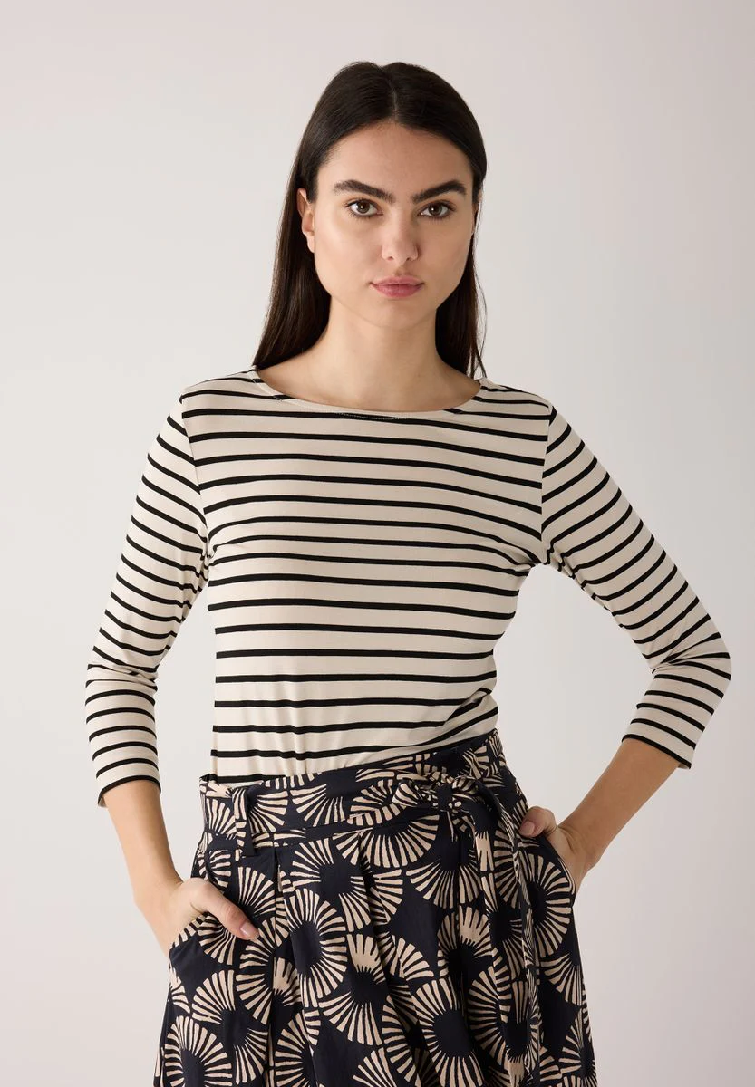 Striped Shirt, 3/4 Sleeve - Image 2