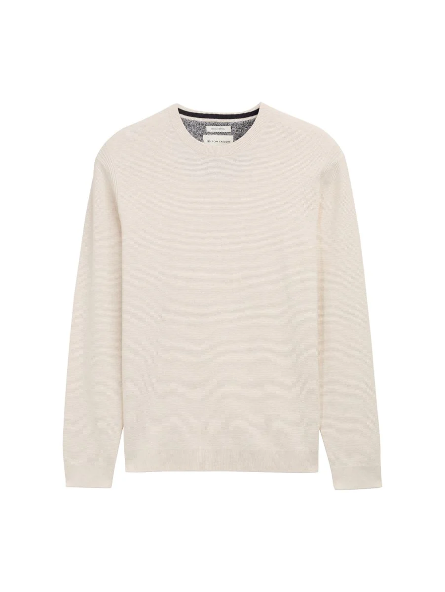 structured crewneck knit - Image 8