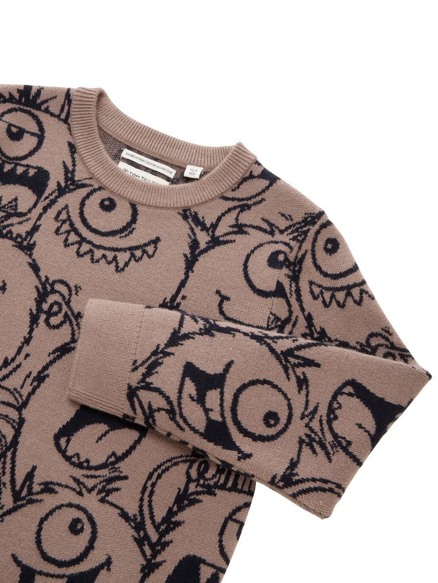 jacquard knit pullover - Image 3