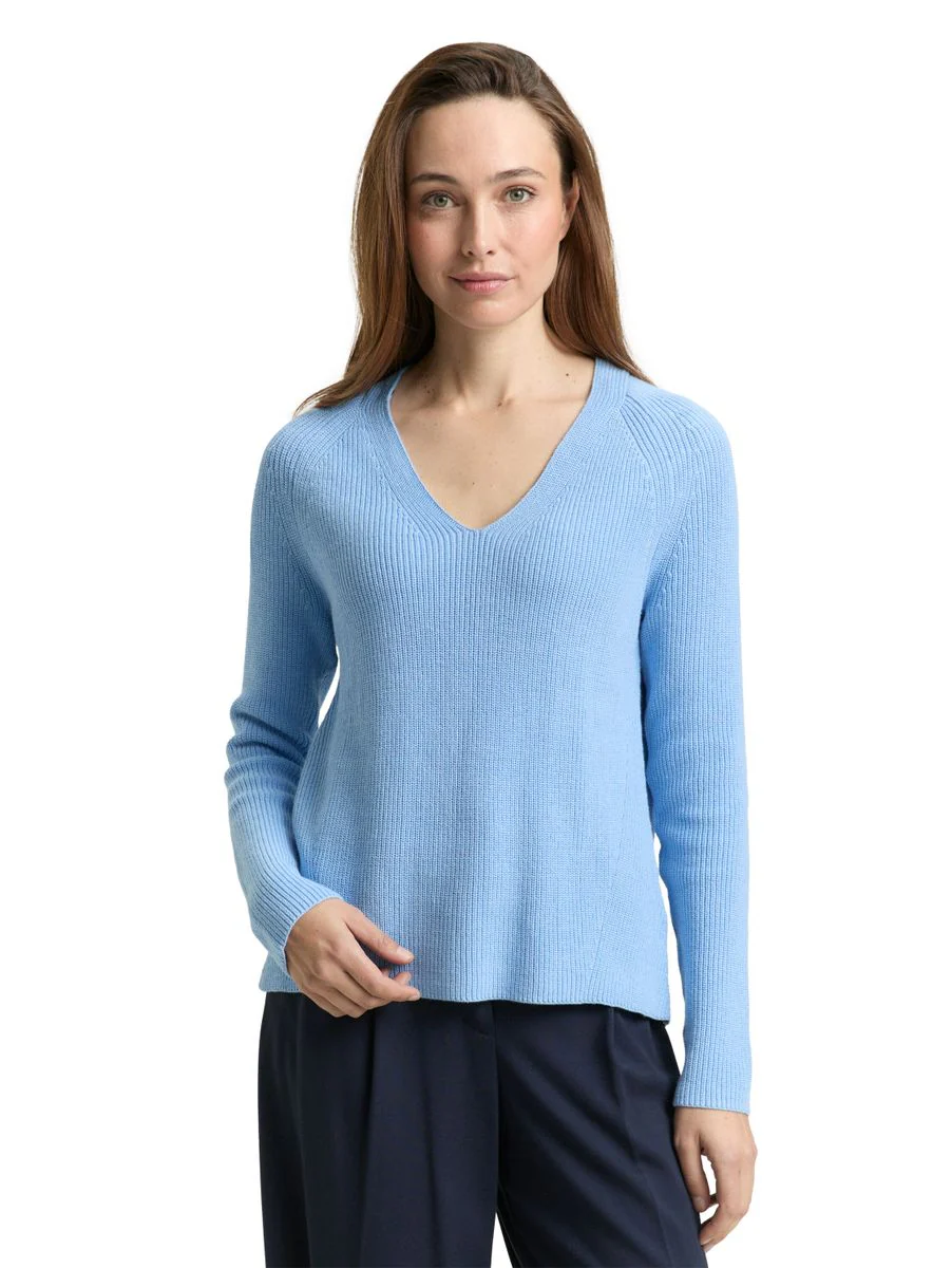 Strickpullover mit V-Ausschnitt - Image 6