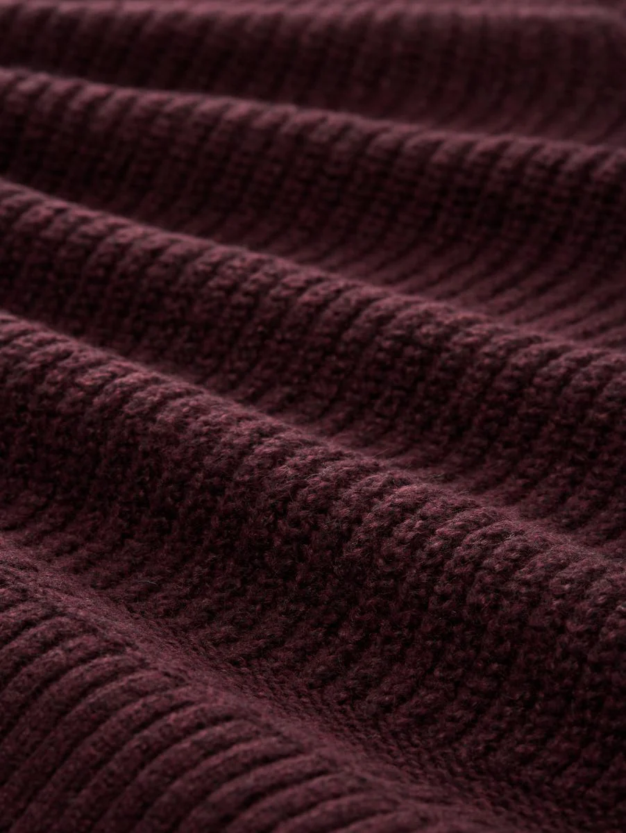 Ripp Strickpullover mit V-Ausschnitt - Image 2