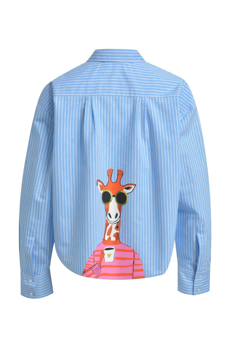 STRIPED BLOUSE WITH "GIGI" BACK PRI - Image 2