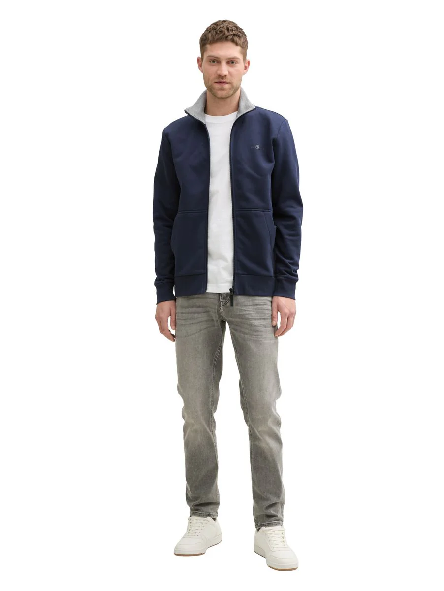 printed stand-up sweat jacket - Image 3