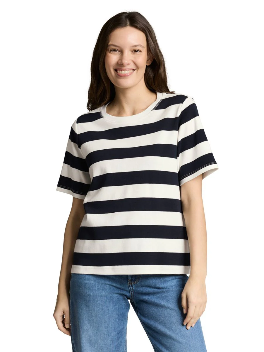 T-shirt boxy crew neck with pr - Image 6